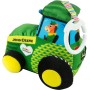 LAMAZE Traktor baby John Deere textilní závěsný s klipem pro miminko
