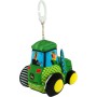 LAMAZE Traktor baby John Deere textilní závěsný s klipem pro miminko