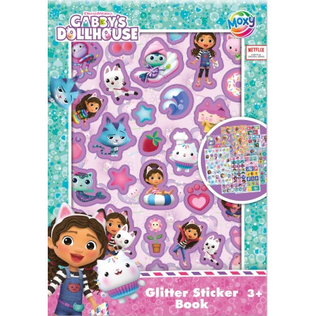 Samolepky třpytivé Gábinin kouzelný domek set 8 archů