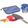 Pálky na stolní tenis Gametime ping pong set se 3 míčky v pouzdře na zip