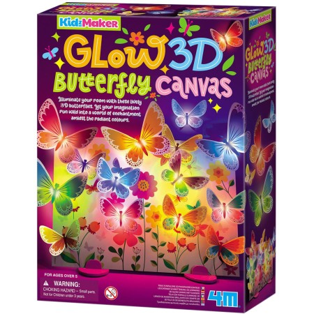 MAC TOYS 4M Motýlí plátno svítící kreativní set na baterie Světlo