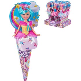 Panenka Víla Sparkle Girlz jednorožec v kornoutku 4 druhy