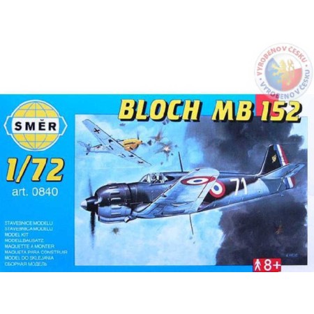 SMĚR Model letadlo Bloch MB 152 1:72 (stavebnice letadla)
