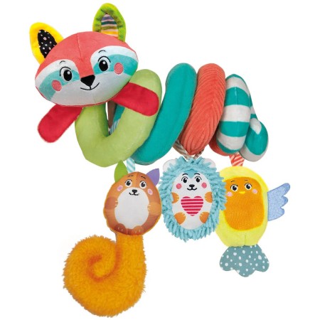 CLEMENTONI CLEMMY Baby spirála se zvířátky na kočárek pro miminko PLYŠ