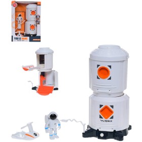 Vesmírná výzkumná stanice set s kosmonautem na baterie Světlo Zvuk