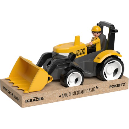 EFKO IGRÁČEK MultiGO Žlutý traktor s radlicí set s figurkou Eko