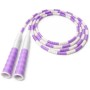 MERCO Švihadlo korálkové plastové 2,8m fialovo/bílé