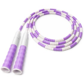 MERCO Švihadlo korálkové plastové 2,8m fialovo/bílé