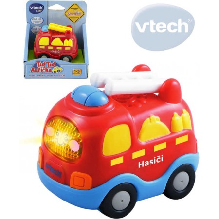 VTECH Baby autíčko Tut Tut Hasiči 8cm mluvící zpívající CZ na baterie Světlo Zvuk