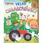 JIRI MODELS Omalovánky velké se samolepkami Zvířátka farma