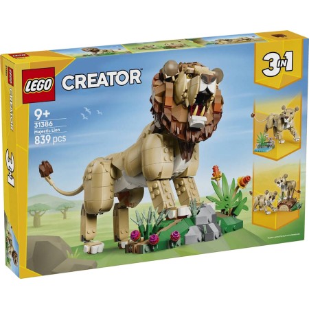 LEGO CREATOR Divoká zvířata: Majestátní lev 3v1 31386 STAVEBNICE
