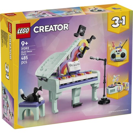LEGO CREATOR Hudební dekorace: Klavír s kočkou 3v1 31392 STAVEBNICE