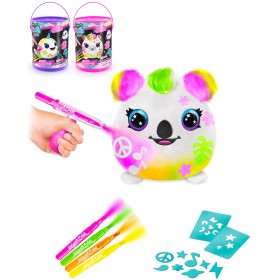 EP Line Airbrush Neon Squish Pals Paint Can set plyšák k vybarvení 3 druhy