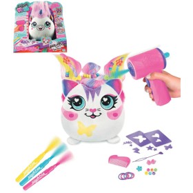 EP Line Airbrush Hair´iffic Squish Pal set plyšák k vybarvení na baterie 2 druhy