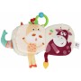 BAM BAM Baby knížka textilní měkká sloník s chrastítkem pro miminko