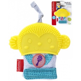 INFANTINO Baby rukavice silikonová chrastící s kousátkem pro miminko