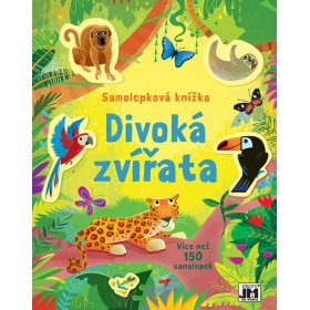 JIRI MODELS Samolepková knížka Divoká zvířata 150 samolepek