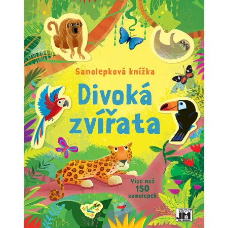 JIRI MODELS Samolepková knížka Divoká zvířata 150 samolepek