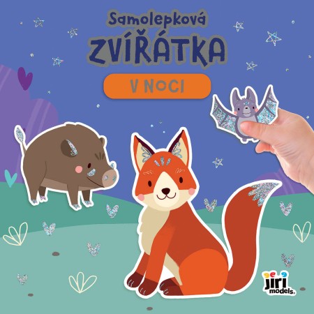 JIRI MODELS Samolepková knížka zvířátka V noci