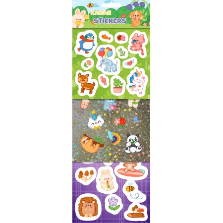 JIRI MODELS Samolepky Kawai roztomilá zvířátka