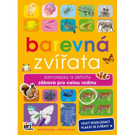 JIRI MODELS Svět zvířat Barevná zvířata s aktivitami a plakátem