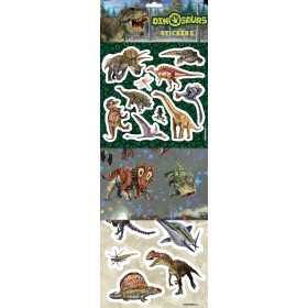 JIRI MODELS Samolepky Dinosauři klasické / foliové / s glitry