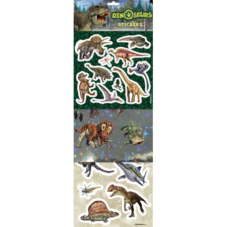 JIRI MODELS Samolepky Dinosauři klasické / foliové / s glitry