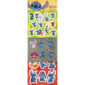 JIRI MODELS Samolepky Lilo a Stitch klasické / foliové / třpytivé set 3 archy