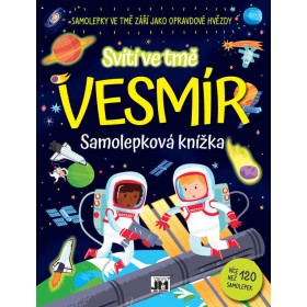 JIRI MODELS Knížka samolepková Vesmír svítí ve tmě