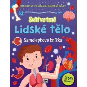 JIRI MODELS Knížka samolepková Lidské tělo svítí ve tmě