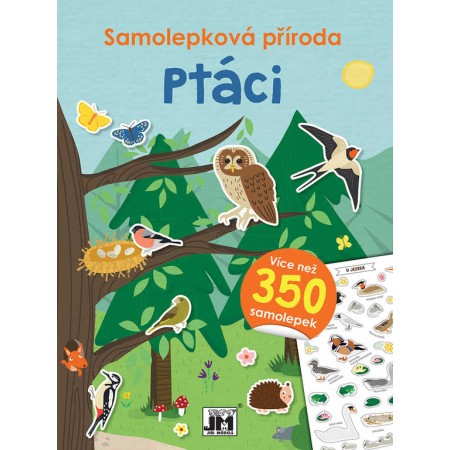 JIRI MODELS Samolepková příroda ptáci 350+ samolepek