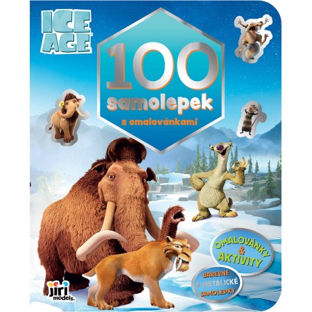 JIRI MODELS 100 samolepek s omalovánkami Doba ledová