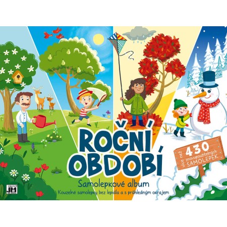 JIRI MODELS Album samolepky Roční období Bav se a nalepuj zas a znovu!