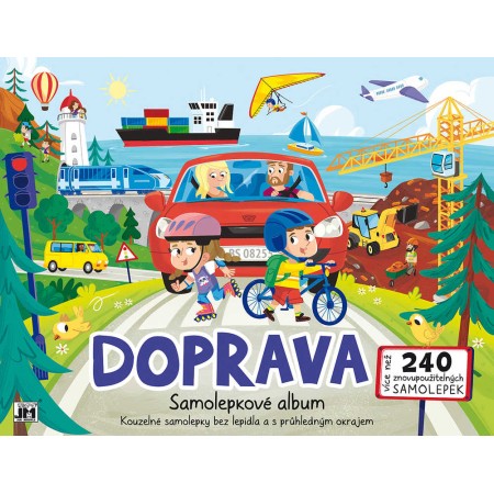 JIRI MODELS Album samolepky Doprava Bav se a nalepuj zas a znovu!