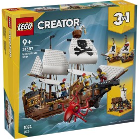 LEGO CREATOR Kultovní pirátská loď 3v1 31387 STAVEBNICE