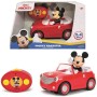 JADA RC Auto Roadster s myšákem Mickey Mouse na vysílačku 2,4GHz na baterie