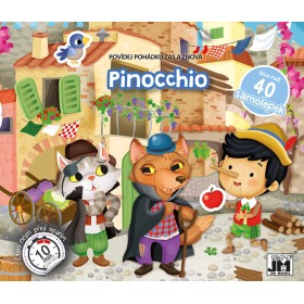 JIRI MODELS Povídej pohádku Pinocchio knížka samolepková
