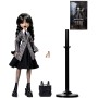 MATTEL MONSTER HIGH Panenka Wednesday Addams se stojánkem