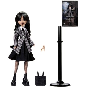MATTEL MONSTER HIGH Panenka Wednesday Addams se stojánkem