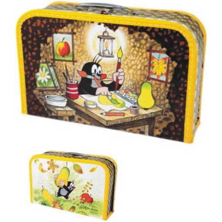 KAZETO Kufřík dětský školní KRTEK (Krteček) a hruška velký KUFŘÍK 35cm