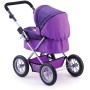 BAYER Kočárek hluboký fialový 67x41x67cm pro panenku miminko
