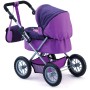 BAYER Kočárek hluboký fialový 67x41x67cm pro panenku miminko