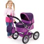 BAYER Kočárek hluboký fialový 67x41x67cm pro panenku miminko