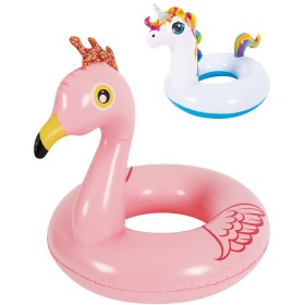 SUN CLUB Nafukovací kruh 55cm Plameňák Jednorožec plavací kolo 2 druhy