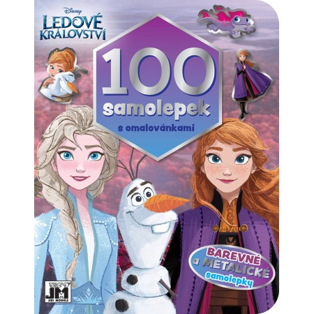 JIRI MODELS 100 samolepek s omalovánkami Frozen (Ledové Království)