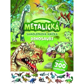 JIRI MODELS Metalická samolepková knížka Dinosauři