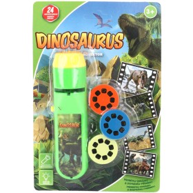 Baterka dětská svítilna a projektor Dinosauři 2v1 na baterie Světlo