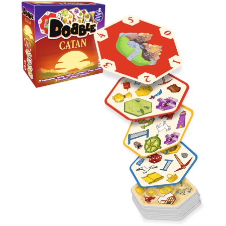 ASMODEE Hra postřehová Dobble Catan CZ *SPOLEČENSKÉ HRY*