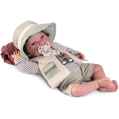 ANTONIO JUAN Panenka miminko chlapeček Pipo 42cm realistická vinyl/textil