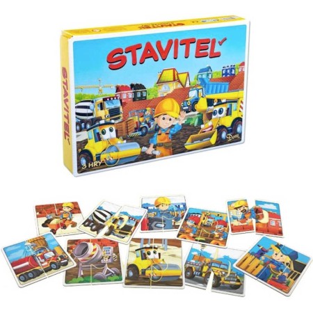 HYDRODATA Karty Stavitel soubor her 3v1 Pexeso Dueto Černý Petr *SPOLEČENSKÉ HRY*